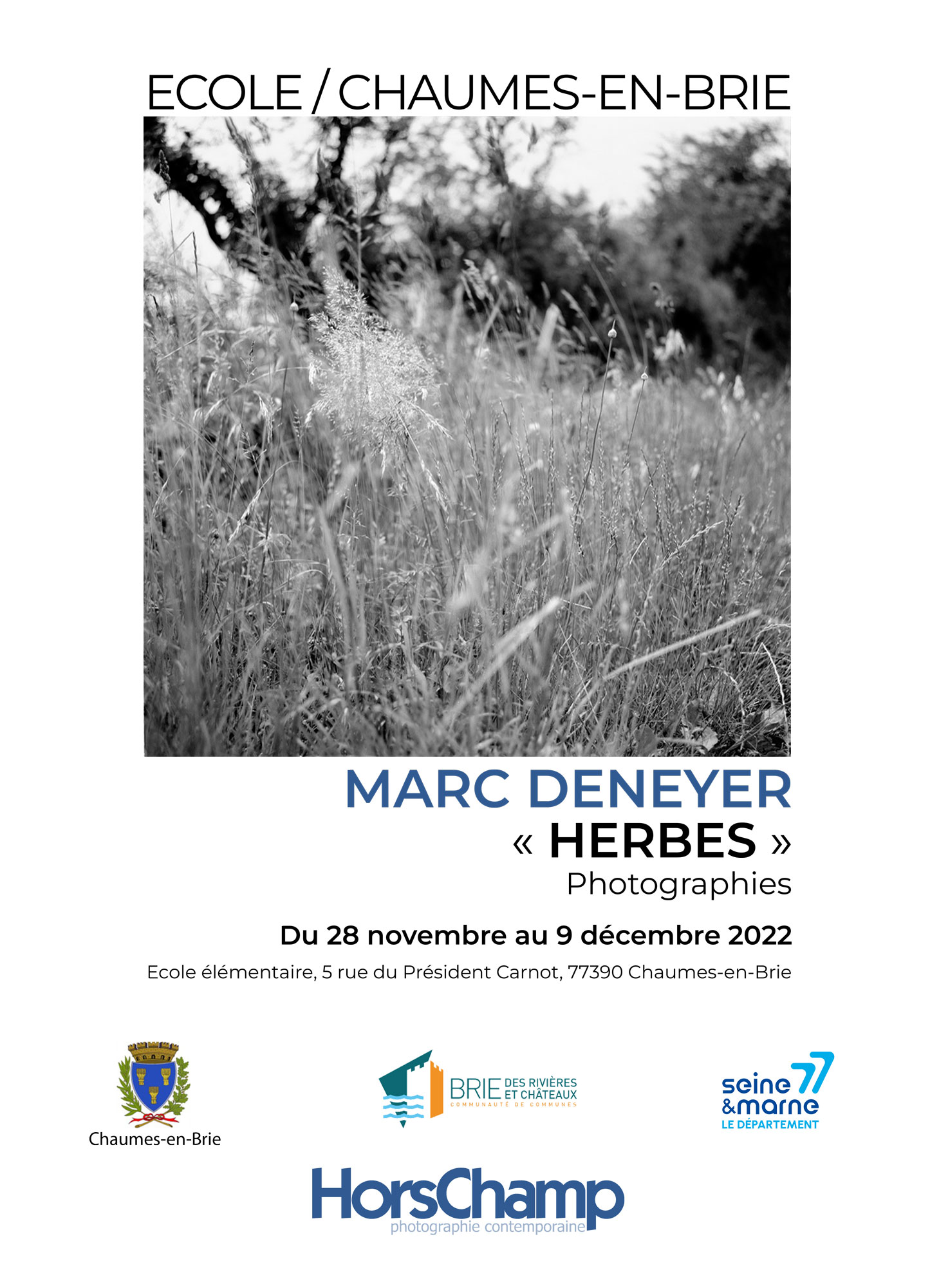 Exposition photographies de Marc Deneyer à Chaumes en brie décembre 2022